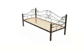 Кровать Валенсия Металл, 90х190 мм, Медный антик, Медный антик